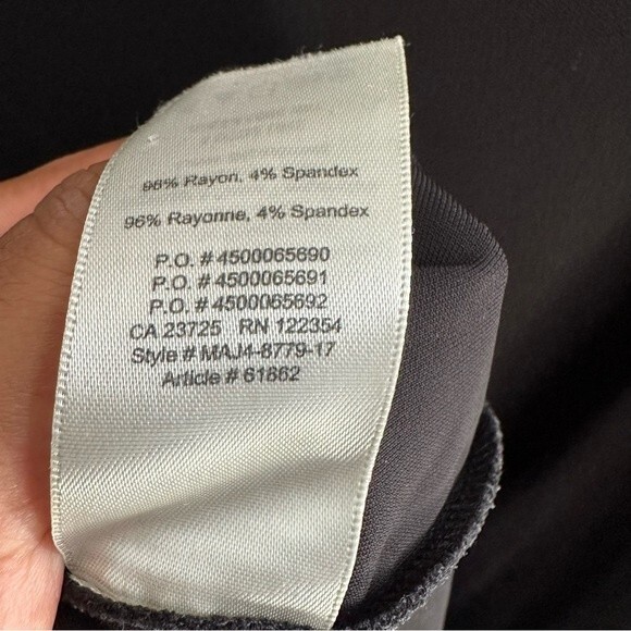 Wilfred Long Sleeve Black Dress Size M Daydress - Picture 3 of 5